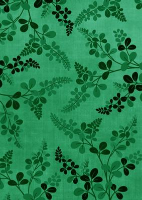 Dark Green Oriental Fern A4 Backing Paper