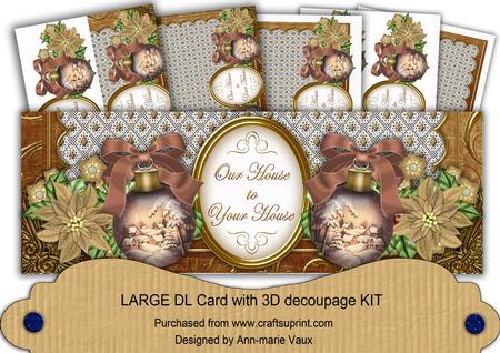 Snowy Village to Your House Large Dl Card Kit