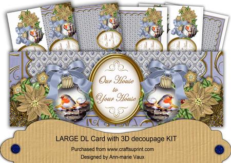 Blue Robin to Your House Large Dl Card Kit