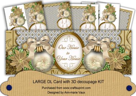 Cream Village to Your House Large Dl Card Kit