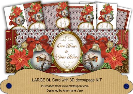 Red Robin to Your House Large Dl Card Kit