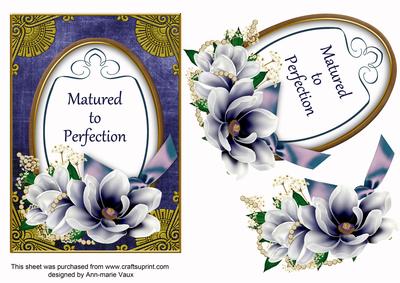 Dblue Magnolia Matured Perfection Oval 7x5in Step by Step