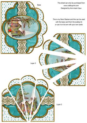 Church Service Flake Anglaise Deco Stacker