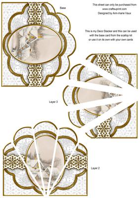 Ice Church Silver Flake Anglaise Deco Stacker