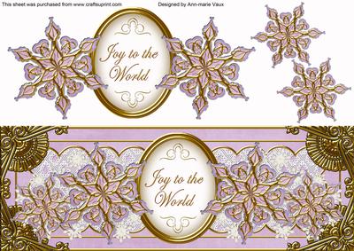 Lilac Goldflake Joy to the World Large Dl Topper