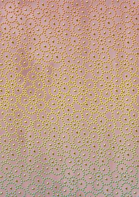 Dusky Pink Gold Floral Beading A4 Backing Paper