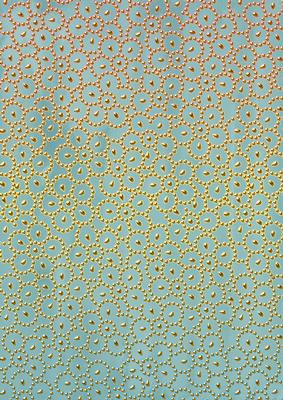 Dusky Teal Gold Floral Beading A4 Backing Paper