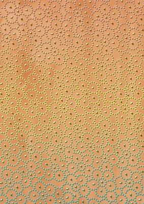 Borange Gold Floral Beading A4 Backing Paper