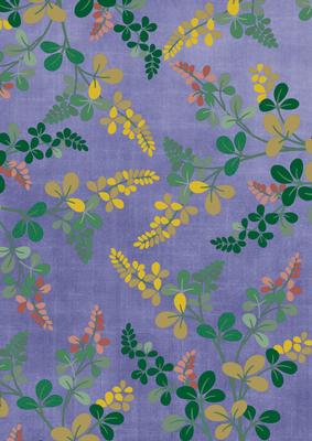 Dblue Oriental Green Ferns A4 Backing Paper