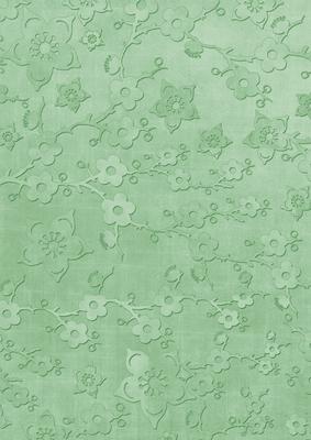 Mid Green All Over Cherry Blossom A4 Backing Paper