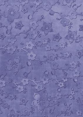 Dark Blue All Over Cherry Blossom A4 Backing Paper