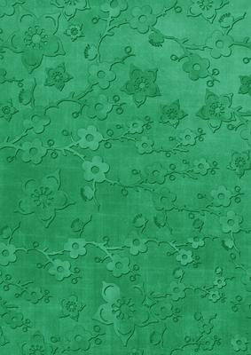 Dark Green All Over Cherry Blossom A4 Backing Paper