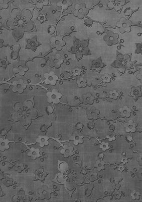 Black All Over Cherry Blossom A4 Backing Paper