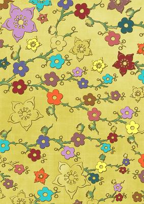 Lemon All Over Colour Cherry Blossom A4 Backing Paper