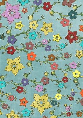 Dteal All Over Colour Cherry Blossom A4 Backing Paper