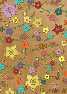 Vintage Tea All Over Colour Cherry Blossom A4 Backing Paper