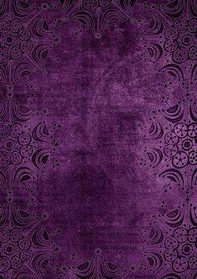 Purple Snowflake Dark Border A4 Backing Paper