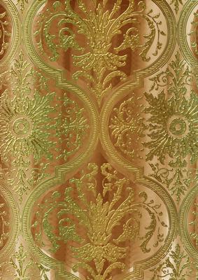 Vintage Tea Flower Gold Damask A4 Backing Paper