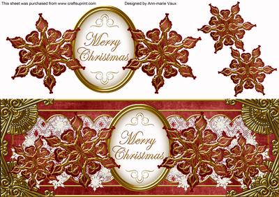 Dred Goldflake Merry Christmas Large Dl Topper