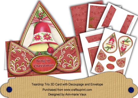 Christmas Bell Ring in Christmas Teardrop Trio Kit