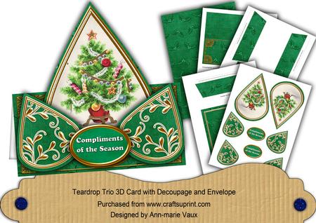 Elegant Tree g Compliments of the Season Teardrop Trio Kit