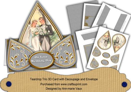 Wedding Couple Your Wedding Day Teardrop Trio Kit