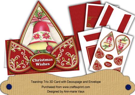 Christmas Bell Christmas Wishes Teardrop Trio Kit