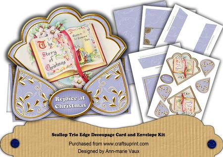 Glory Book Blue Rejoice at Christmas Scallop Trio Kit