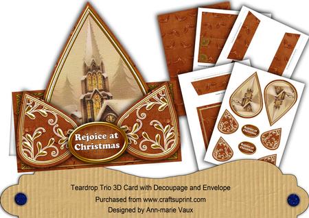 Snow Steeple Rejoice at Christmas Teardrop Trio Kit