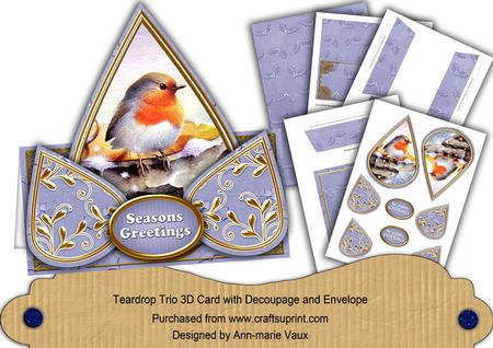 Blue Robin Seasons Greetings Teardrop Trio Kit