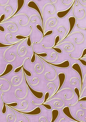 Lilac Gold Swirls Large A4 Backing Paper
