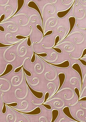 Dusky Pink Gold Swirls Large A4 Backing Paper