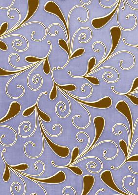 Blue Gold Swirls Large A4 Backing Paper
