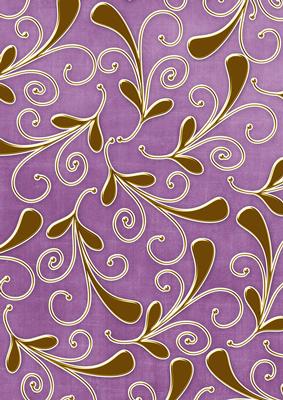 Purple Gold Swirls Large A4 Backing Paper