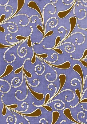 Dark Blue Gold Swirls Large A4 Backing Paper