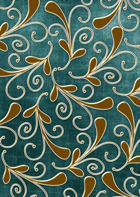 Dteal Gold Darks Swirls Large A4 Backing Paper