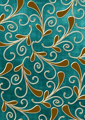 Teal Gold Darks Swirls Large A4 Backing Paper