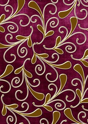 Cerise Gold Darks Swirls Large A4 Backing Paper