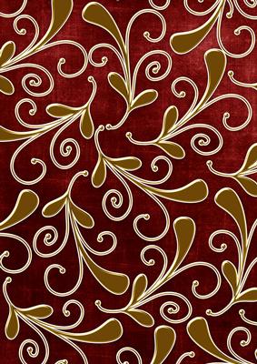 Dark Red Gold Darks Swirls Large A4 Backing Paper