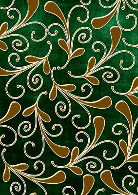 Dark Green Gold Darks Swirls Large A4 Backing Paper