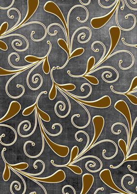 Silver Gold Darks Swirls Large A4 Backing Paper