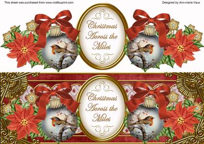 Red Robin Bauble Across the Miles Large Dl Topper