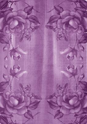 Lilac Vtea Rose Corners A4 Backing Paper