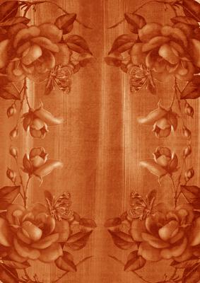 Borange Vtea Rose Corners A4 Backing Paper