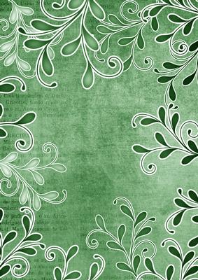 Mid Green Swirl Toned A4 Backing Paper