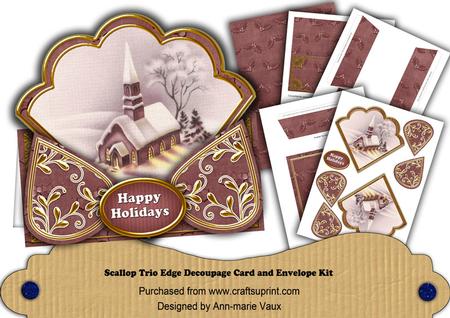 Plum Church Happy Holidays Scallop Trio Kit