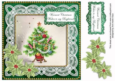 Elegant Tree Warm Wishes Boyfriend 8in Sentiment Topper