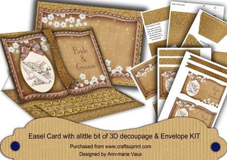 Wedding Shoe Bride & Groom Easel Book Kit
