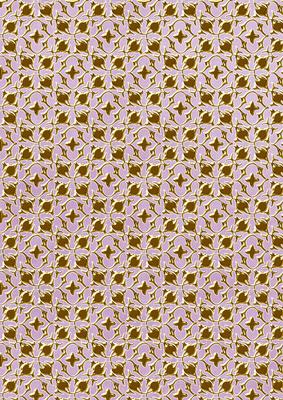 Lilac Ditsy Heart Gold A4 Backing Paper