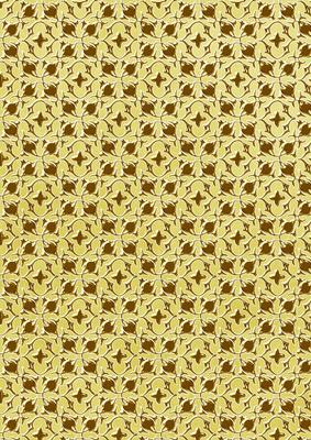 Lemon Ditsy Heart Gold A4 Backing Paper